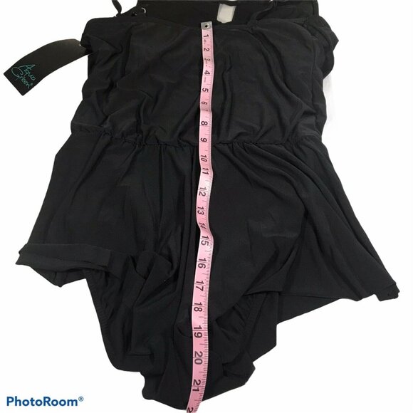Aqua Green Womens Size Small Swim Dress Black New With Tags - Picture 11 of 11